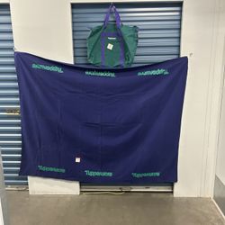 Tupperware Blanket and Bag 