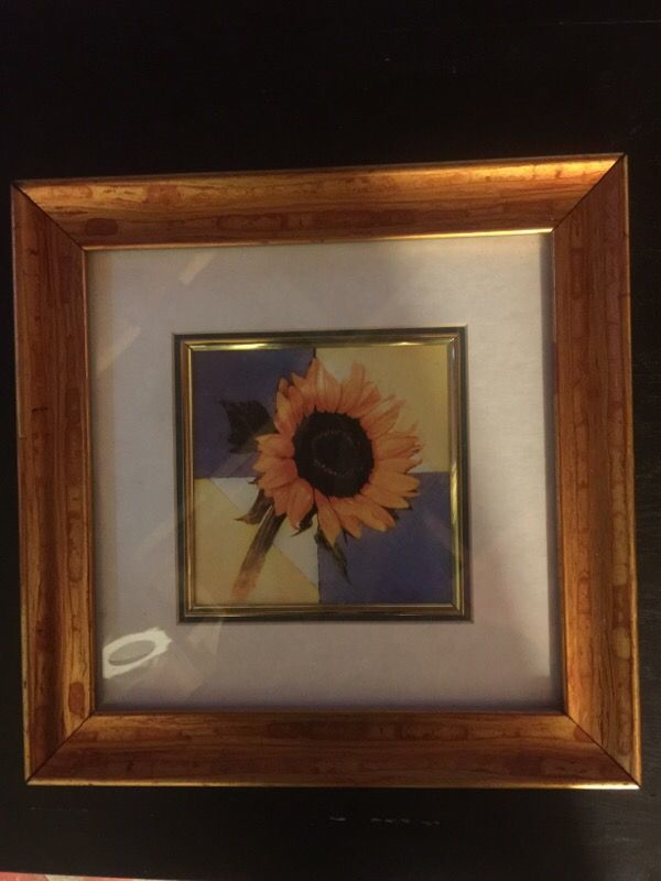 Picture frame sunflower