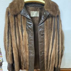 Fur Leather Jacket 