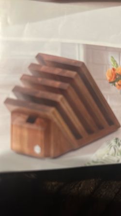 Base para Cuchillos de Madera de Princess house nueva