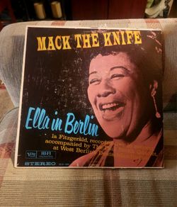 MACK THE KNIFE ELLA FITZGERALD IN BERLIN Original Vintage Vinyl Record LP 