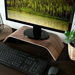 Wood Monitor Stand Riser