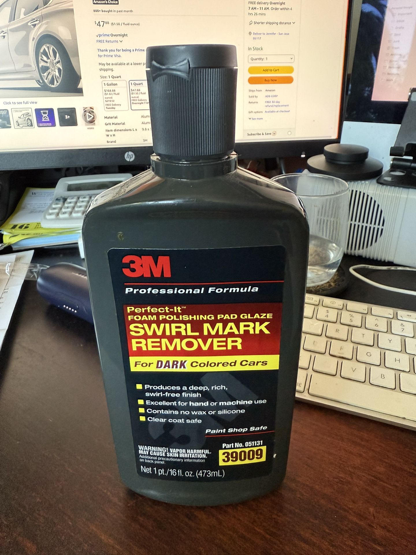 3M Perfect-It Swirl Mark Remover for Dark Colored Cars