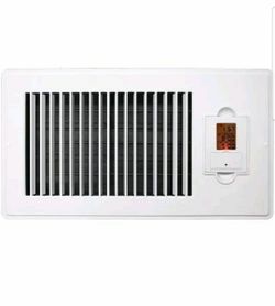 New Vent-Miser 91664 Programmable Energy Saving Vent, Outside Dimensions  11.5`` By 5.5`` Fits Duct Size 4" By 10"