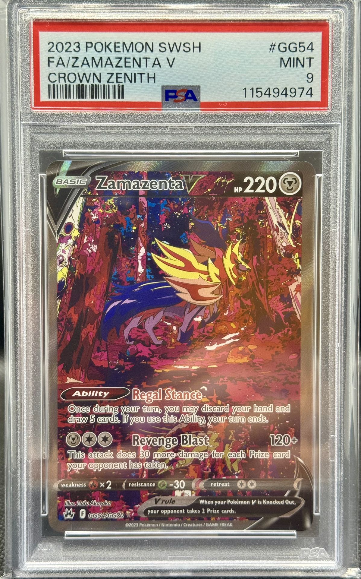 Zamazenta GG54 PSA 9