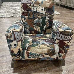Embroidered Kids Rocking Chair “Liam”