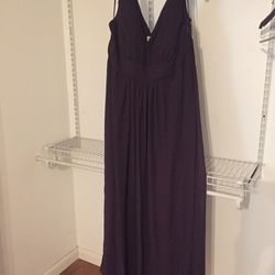 New Levkoff dress size 22 Plum color style 7009