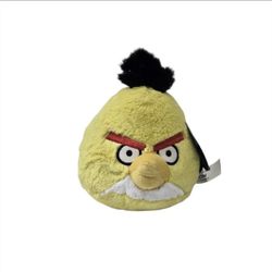2012 Commonwealth Toys Angry Birds Chuck Plush 5" Stuffed Animal Yellow No Sound