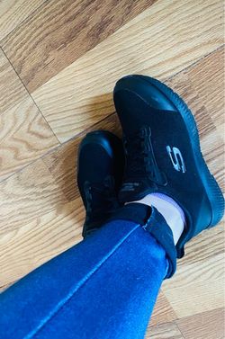 Skechers Work Slip Resistant Black Sneakers