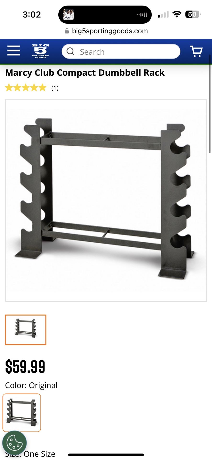 Marcy club compact dumbbell rack sales
