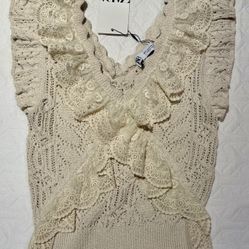 Zara Ruffled Knit Top