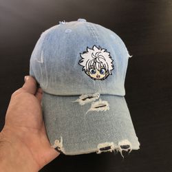 Killua Embroidered Denim Hat