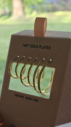 House Of Harlow 1960 Earrings 14KT Gold Plated