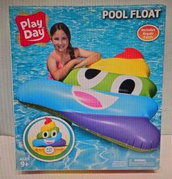 Poop rainbow Emoji Pool Float play day new sealed