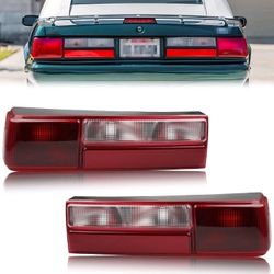 💝 Fit For 87-93 Mustang LX Tail Lights Taillamps Rear Brake Lights Left Right Pair #w1253