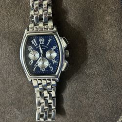 Blue dial frank muller conquistador chronograph 