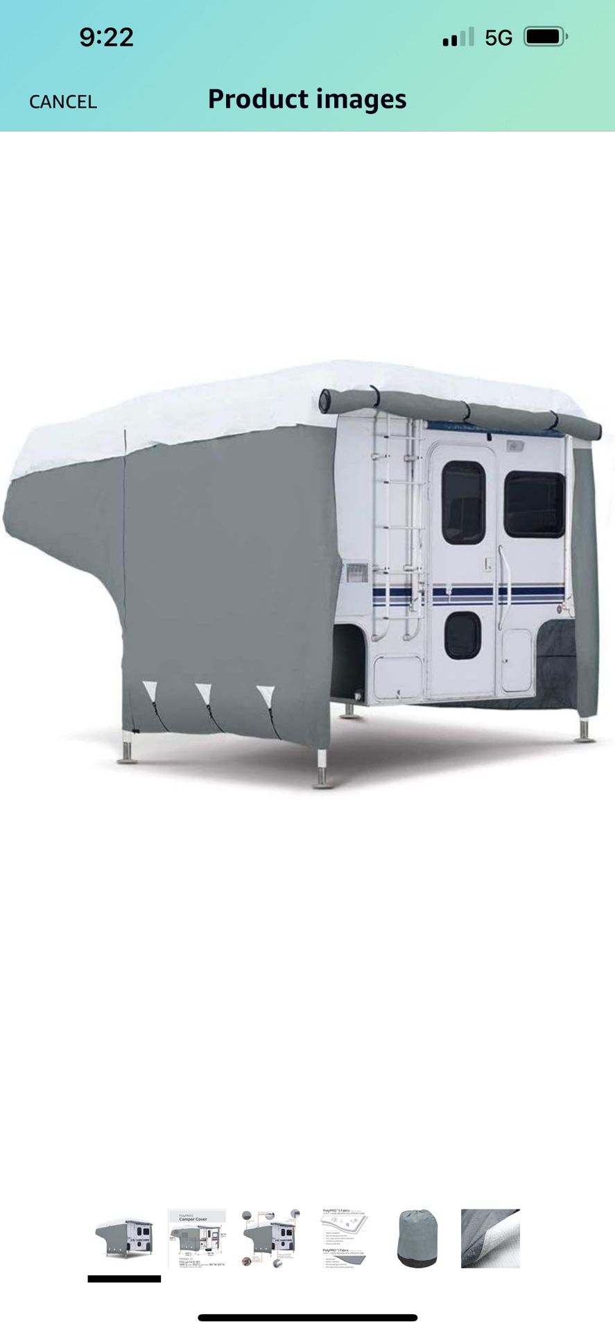 Brand New Classic Accessories RV camper Cover 6ft To 8ft