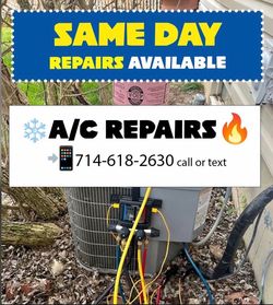 Free diagnostics👨‍🔧 Hvac A/C Reapirs🔥Service Carrier Goodman trane package unit mini split