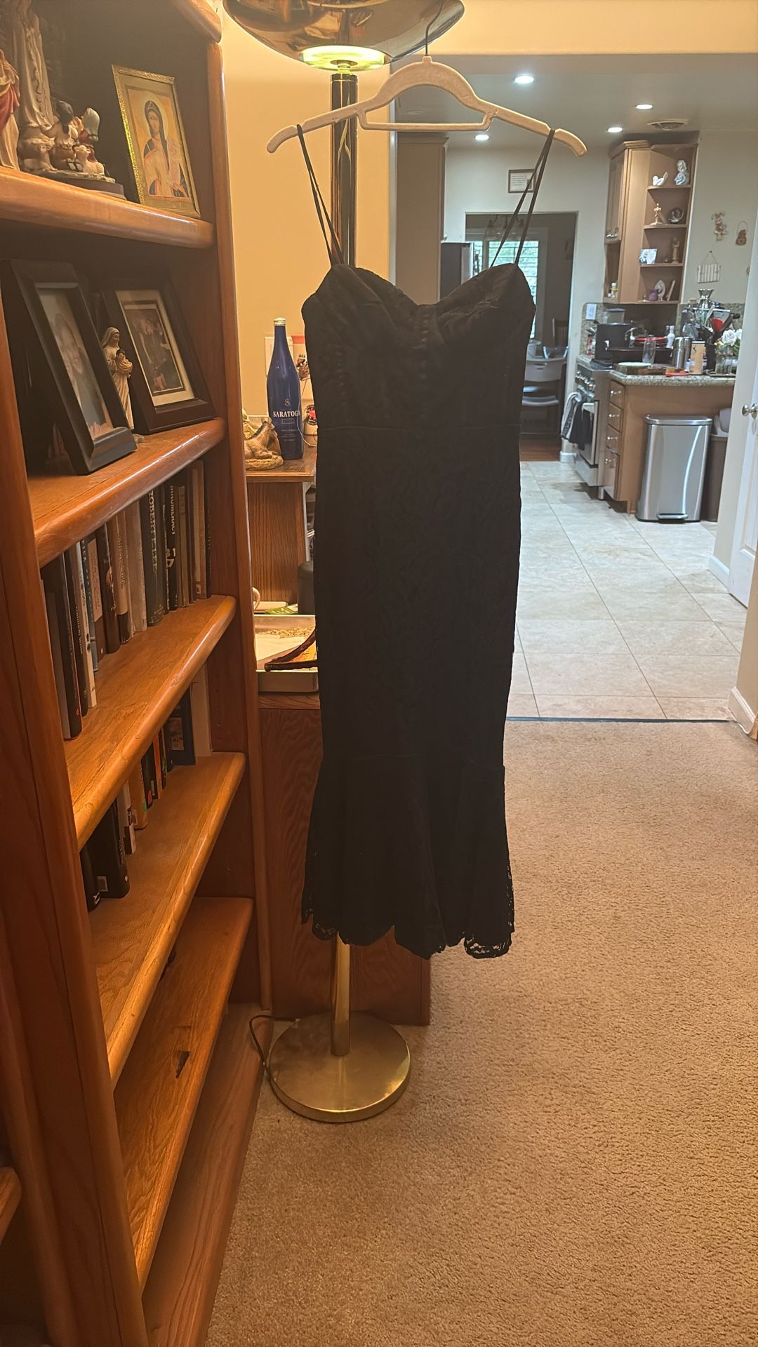 Black mermaid style prom/hoco dress size 0