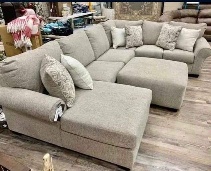 Baranello 3 Pieces Sectional Couch Same Day Delivery By ASHLEY