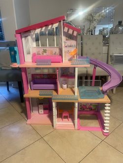 Barbie 3 story dream house with pool and elevator