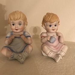 Two Ceramic Babies 