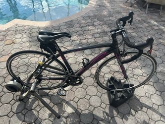 AG BICYCLES COMPLETE CARBON ROAD BIKE GOSSAMER FSA (Small), BLACK/PURPLE