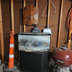 46 Gallon Bowed Fish Tank.