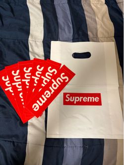 Supreme Stickers and Bag