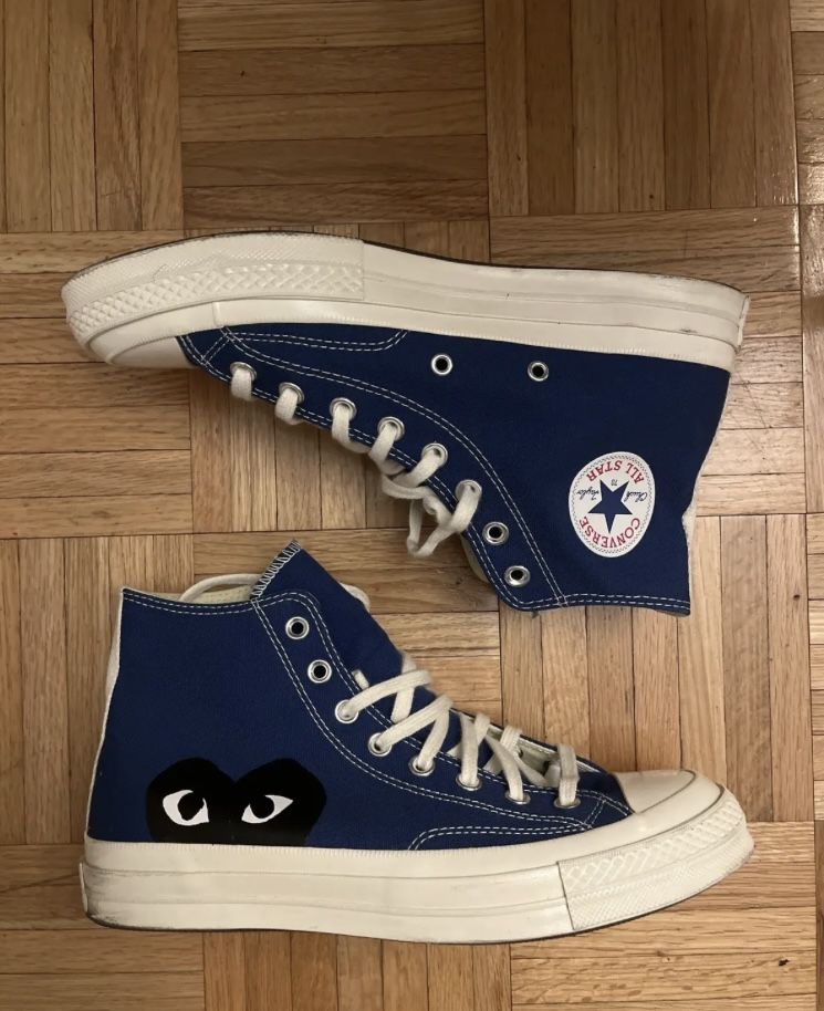 Cdg Converse Blue Size 9