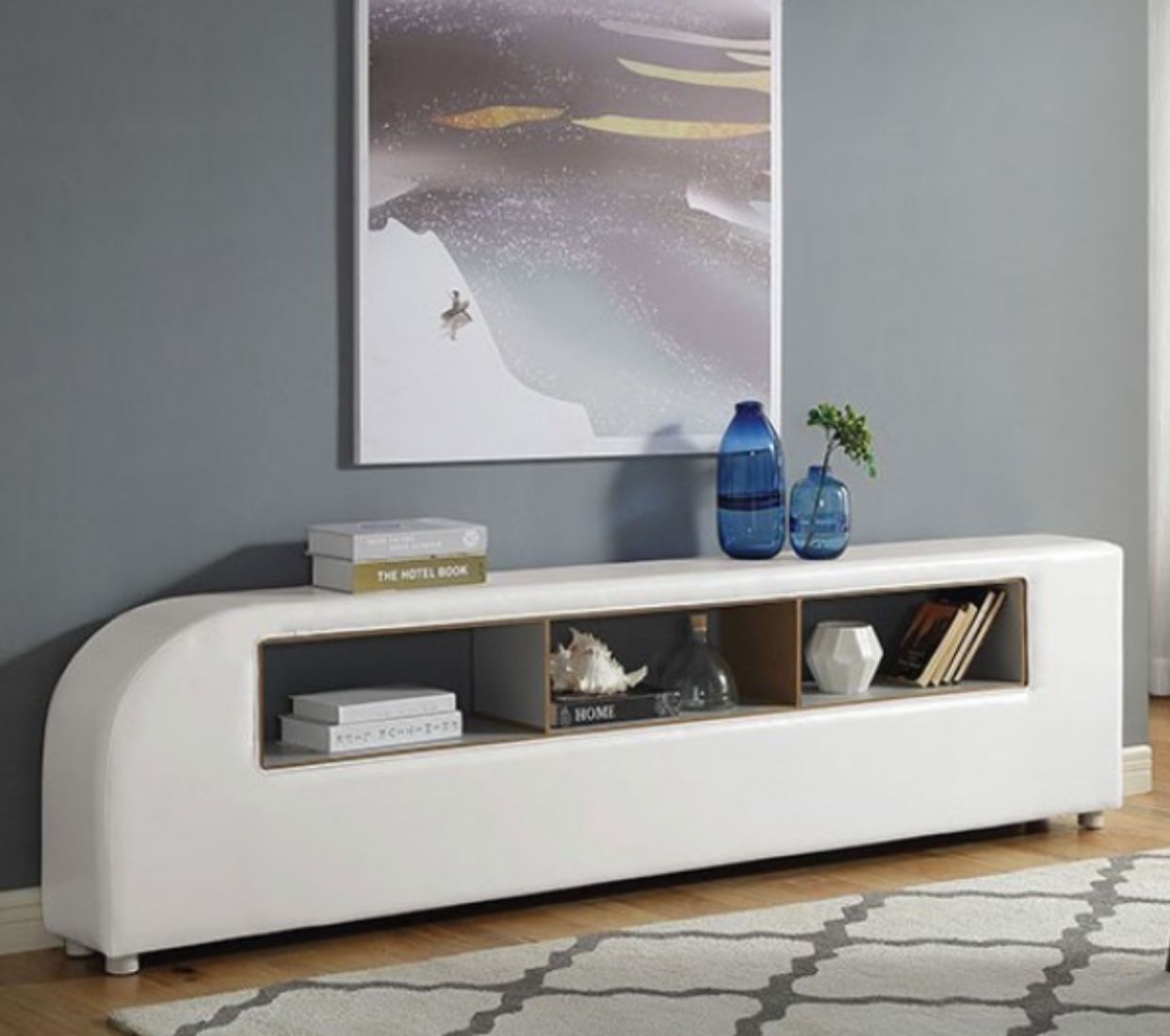 Brand New 90s Style Modern Shelf Storage Stand Tv Case