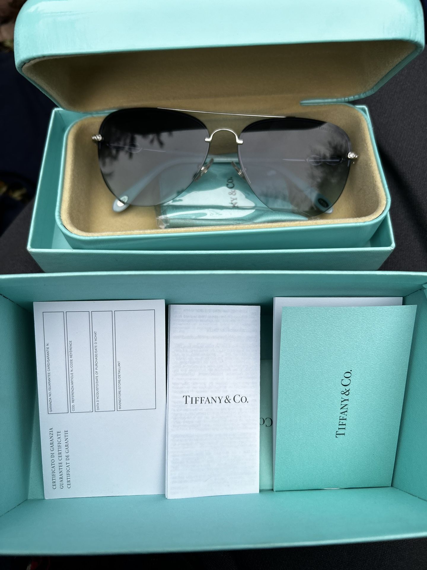 New Tiffany & Co Aviator Sunglasses
