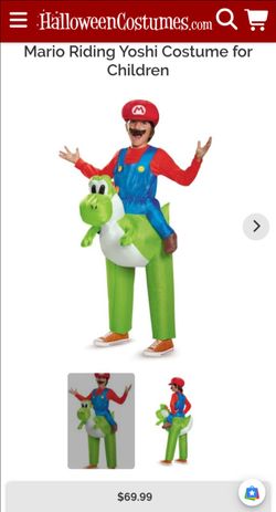 Super Mario Riding Yoshi Costume