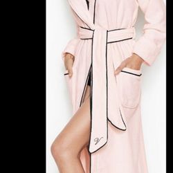 New Victoria Secret Hooded Terry Long Robes Size M/L $75 Each 