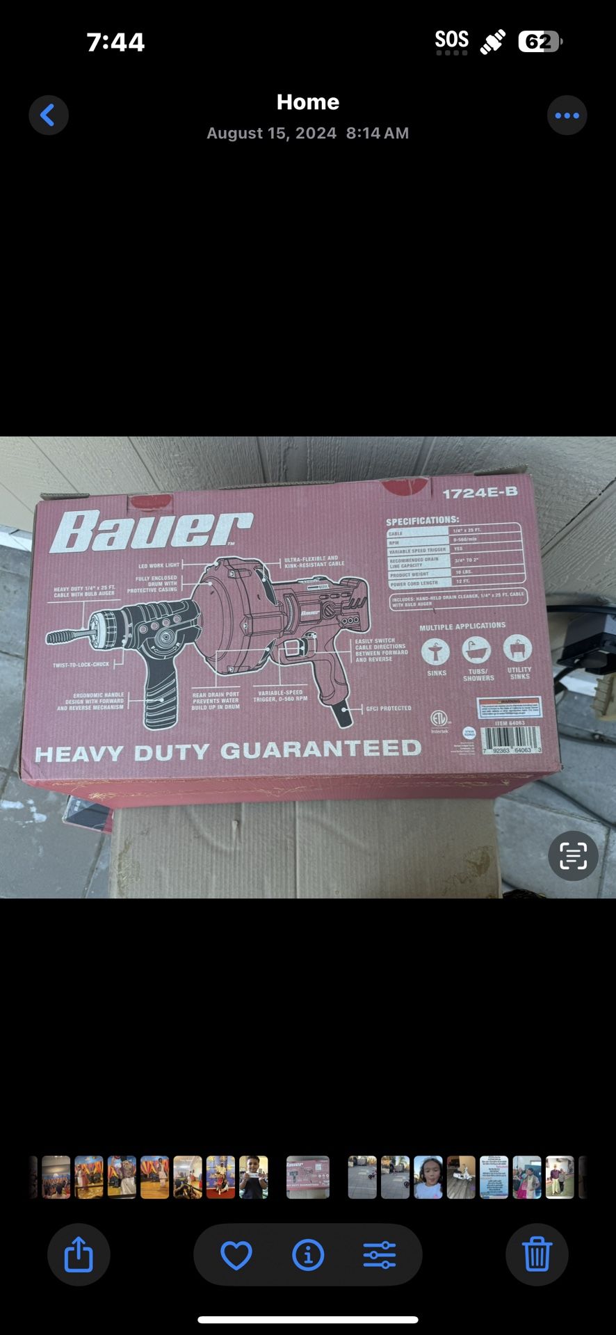 Drain Cleaner Close In Box Brand New