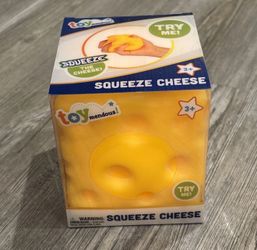 Toymendous Squeeze Cheese Squishy Stress Toy - NEW