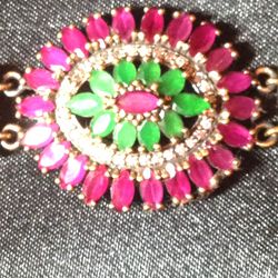 Stunning Emerald and Ruby Bracelet