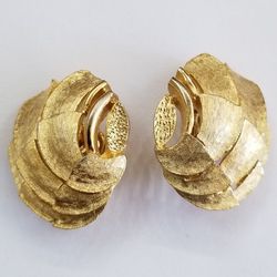 Gold Plated Earrings By Puccini 