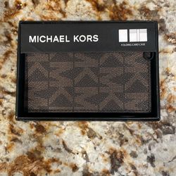 AUTHENTIC MICHAEL KORS FOLDING CARD CASE WALLET