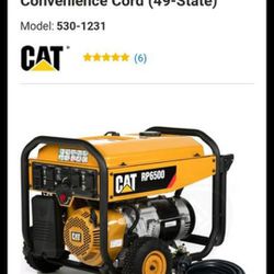CAT 6500W generator