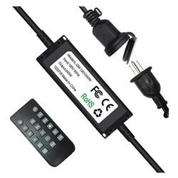 240W Outdoor Dimmer for String Lights, Wireless Remote Control Dimmer 50Ft Distance Auto Off Switch Timer for LED Strings Lights or Incandescent Strin