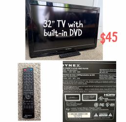 32” TV and DVD player combo