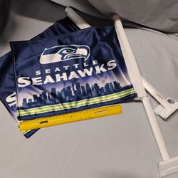 Seattle Seahawks Car Flag 