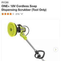 Ryobi 18v Soap Dispensing Scrubber Like New In Box 