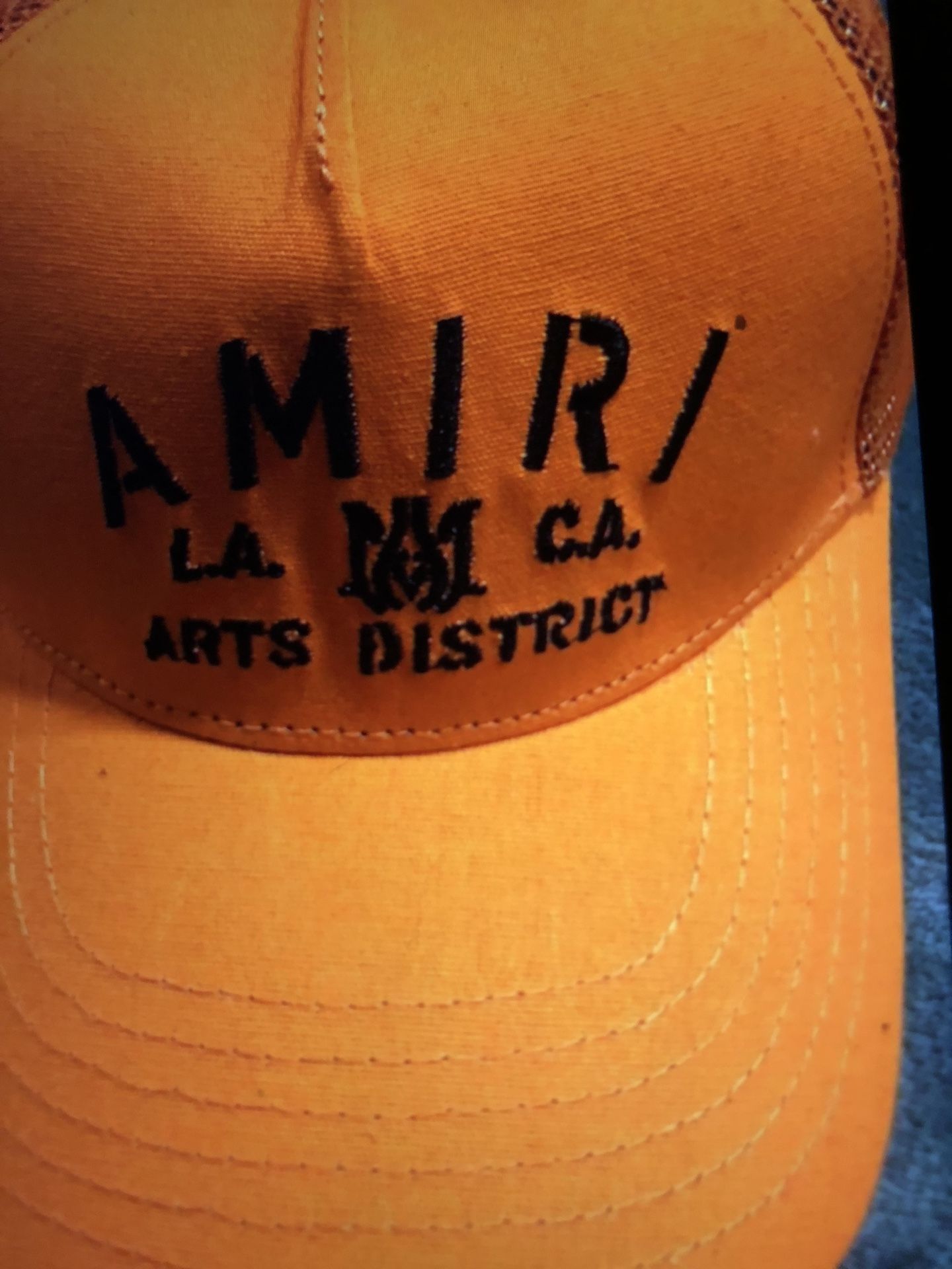 Orange, Amiri baseball cap
