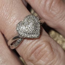 Sterling Silver Heart Ring 