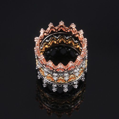 "Heart Wreath Basic Simple Colorful Heart Rings for Women, PD540
 
  