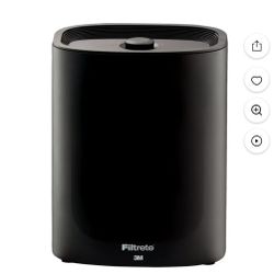 Filtrete by 3M Air Purifier with HEPA-Type Filter, Small Room Console, Black, 110 Sq ft Coverage