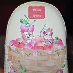 Mini Backpack-Loungefly Disney Chip 'N' Dale Cherry Basket