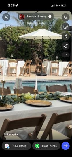 9ft ivory umbrellas for sale
